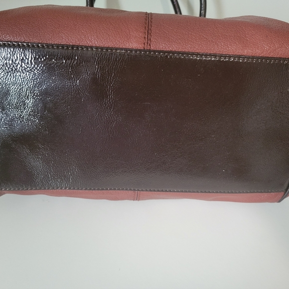 Kate Spade vintage brown leather and patent leather bag - Picture 8 of 11